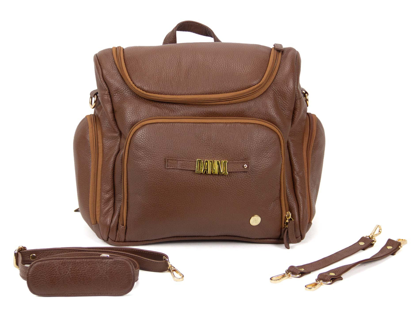 BACKPACK LETTERS COGNAC