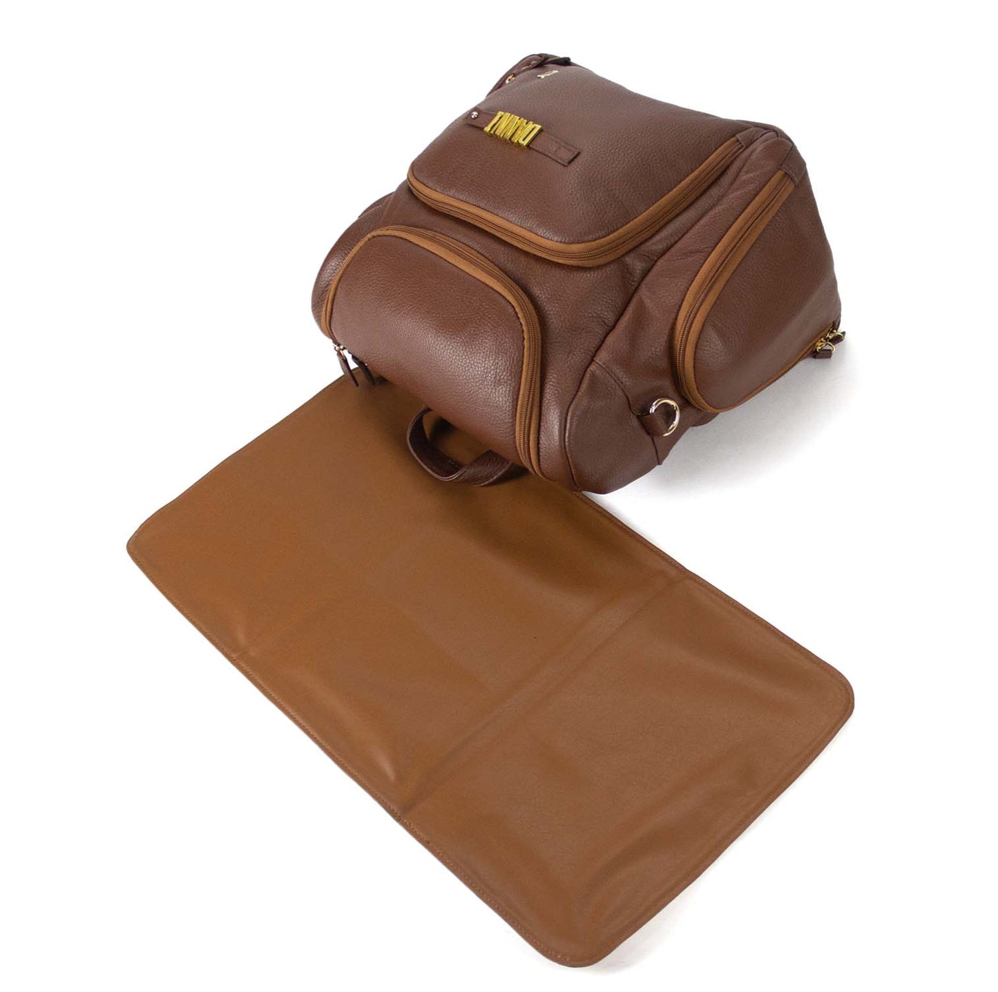 BACKPACK LETTERS COGNAC