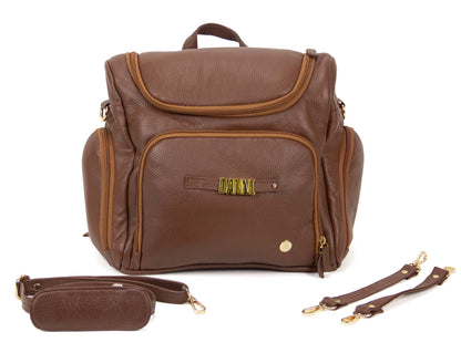 BACKPACK LETTERS COGNAC